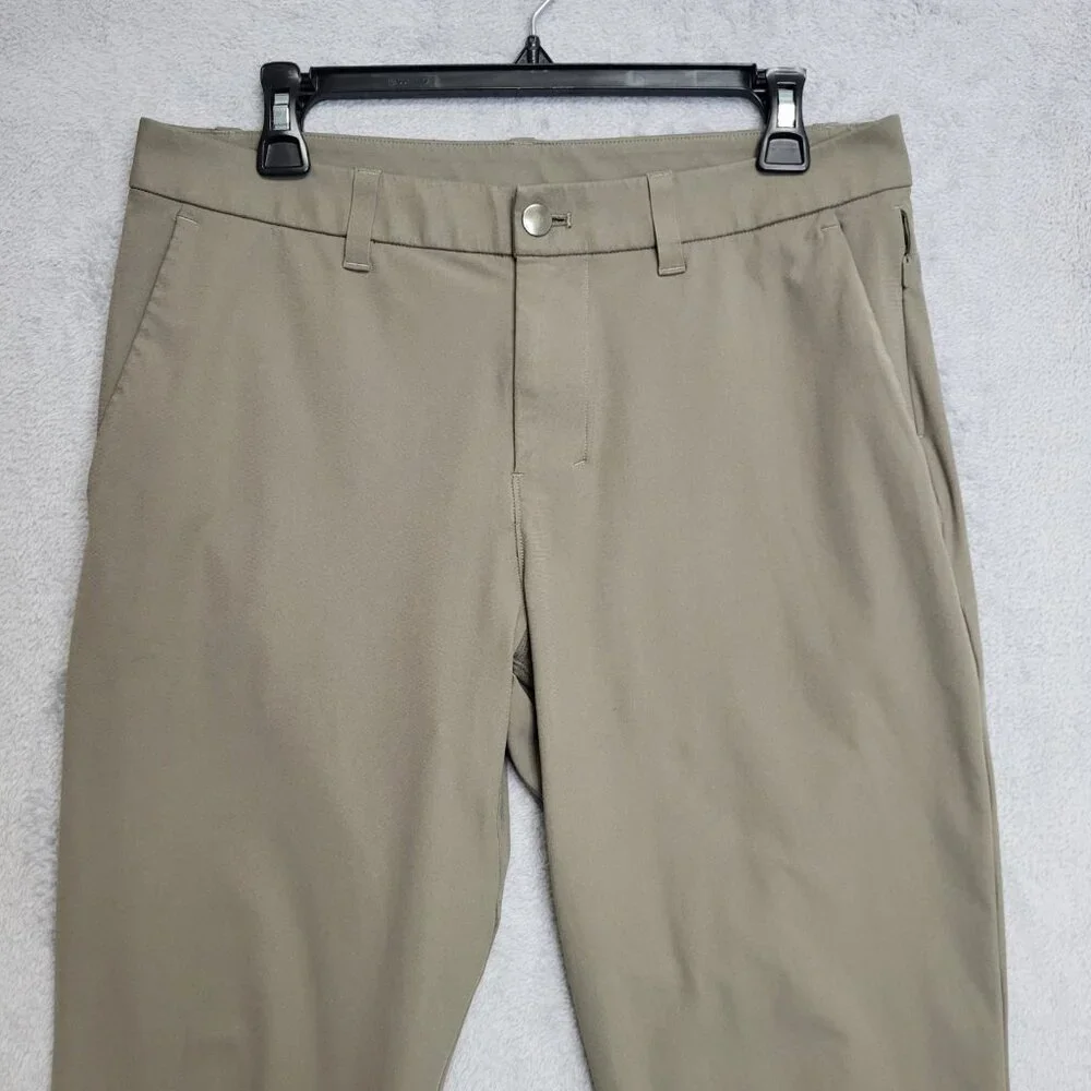 Lululemon Pants Mens 32x26 Brown ABC Classic Fit Warpstream Cut Off Distressed